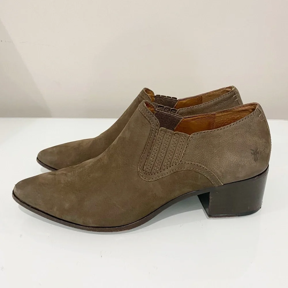 FRYE Eleanor Western Women Ankle Shooties Gray 3478071-GRY Size 9